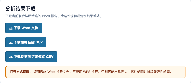 联合诊断策略分析：下载页面