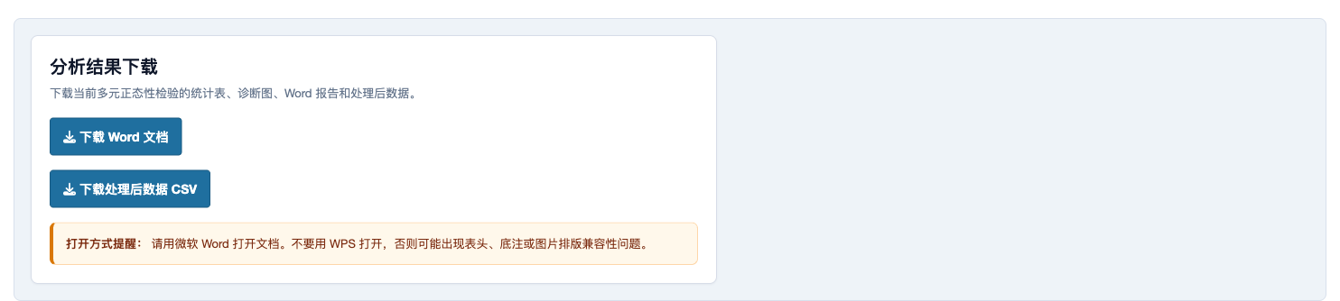 多元正态性检验：下载页面